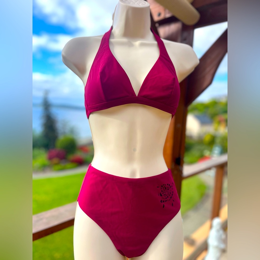 Vintage Dives Galaxy Bordeaux Bikini